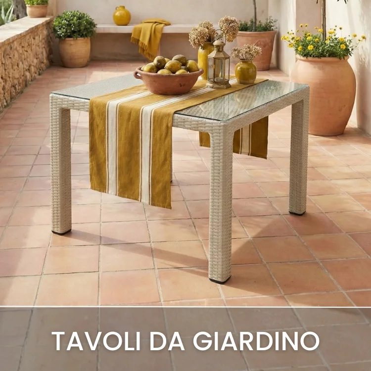 Menu Giardino 3 TAVOLI DA GIARDINO