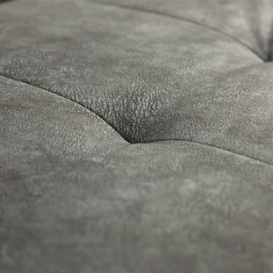 Divano letto matrimoniale angolare 3 posti 274cm grigio nero Apollina