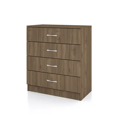 Comò  80x91h cm cassetti moderno noce Cavour Gihome®