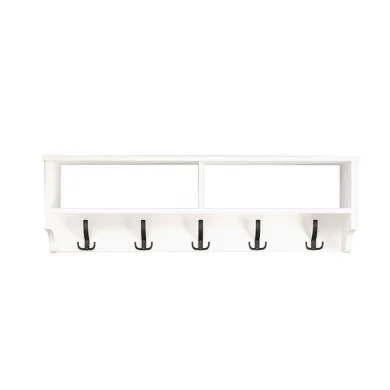 Appendiabiti da parete 120x37h cm con vani bianco Fionia