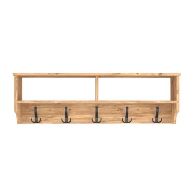 Appendiabiti da parete 120x37h cm con vani rovere Fionia