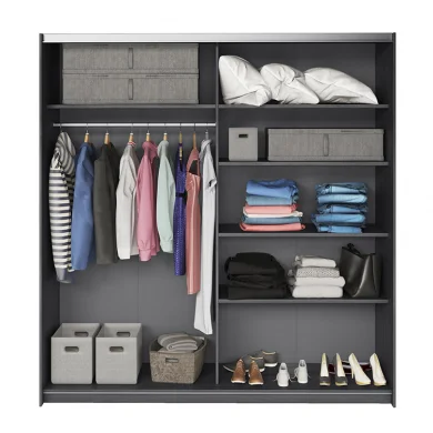 Armadio 200x210h cm 2 ante scorrevoli con specchio ossido Cortina Gihome®