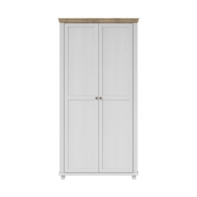 Armadio 108x216h cm 2 ante moderno bianco frassinato quercia Texel