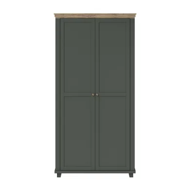 Armadio 108x216h cm 2 ante battenti moderno verde quercia Texel