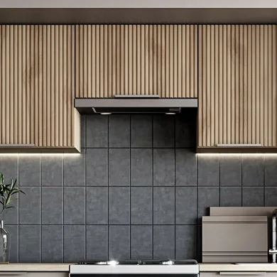 Cucina 240cm completa componibile moderna grigio rovere sonoma Taipei