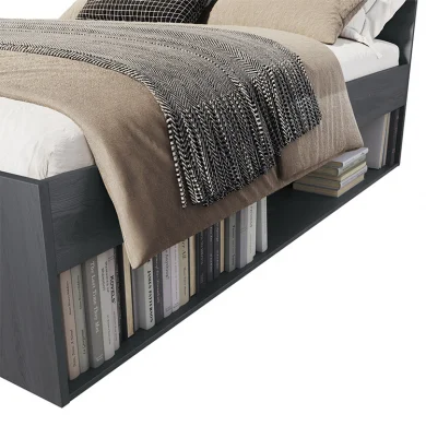 Letto alla francese 140x200cm con cassettone ossido Cortina Gihome®