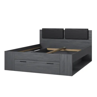 Letto matrimoniale con cassettone 160x200cm ossido Cortina Gihome®