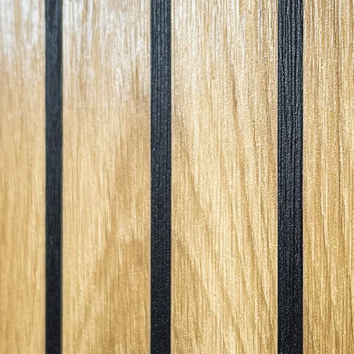 Mobile ingresso 90x203h cm moderno rovere antracite stampa a righe Arizona Gihome®