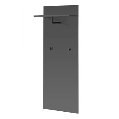 Mobile ingresso 180x203h cm con specchio moderno rovere antracite stampa a righe New York Gihome®