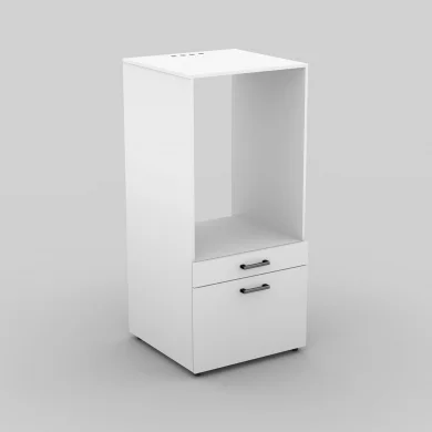 Mobile lavatrice 67x144h cm con cassettone bianco Water