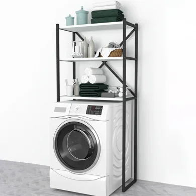 Mobile lavatrice 66x160h cm industrial metallo bianco Canarie