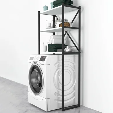 Mobile lavatrice 66x160h cm industrial metallo bianco Canarie