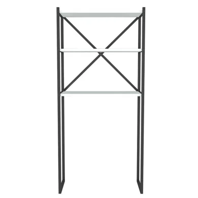 Mobile lavatrice 66x160h cm industrial metallo bianco Canarie