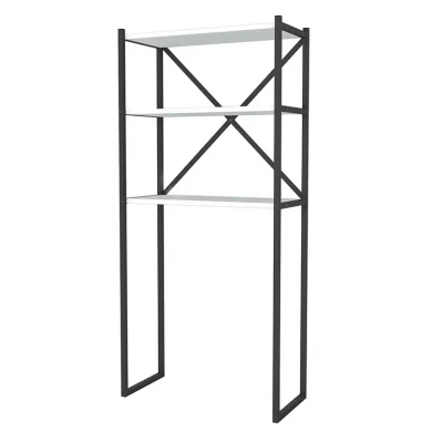 Mobile lavatrice 66x160h cm industrial metallo bianco Loft