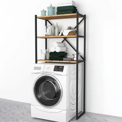 Mobile lavatrice 66x160h cm industrial metallo rovere Canarie