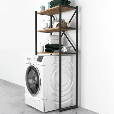 Mobile lavatrice 66x160h cm industrial metallo rovere Canarie