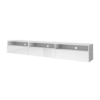 Mobile porta TV sospeso 270x42h cm bianco Emotion Gihome®