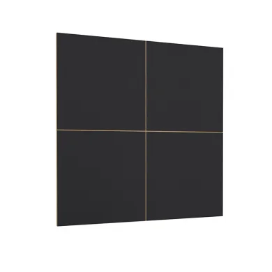 Parete attrezzata 251x196h cm moderna rovere nero Favorita