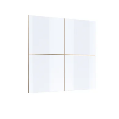Parete attrezzata 200x196h cm soggiorno bianco lucido rovere Favorita