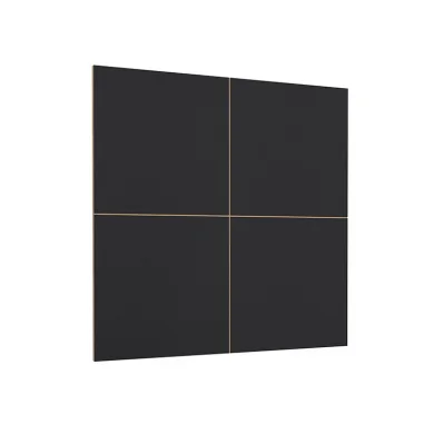 Parete attrezzata 200x196h cm soggiorno rovere nero Favorita