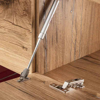 Parete attrezzata 210x162h cm soggiorno con led blu scuro rovere Feola