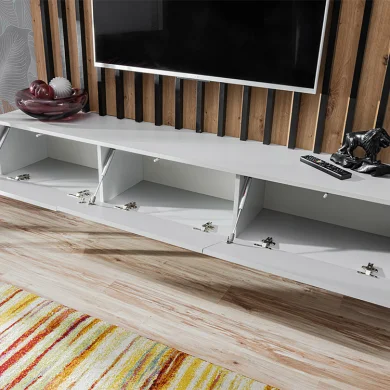 Parete attrezzata sospesa 220x148h cm nero rovere grigio perla Violina