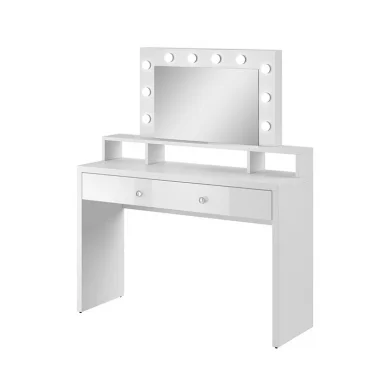 Postazione trucco con specchio 120x136cm bianco Child