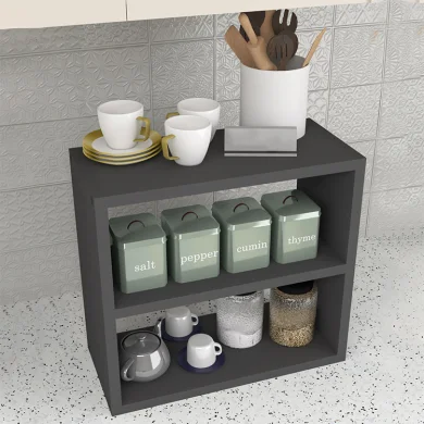 Scaffale da cucina 44x40h cm moderno antracite Grecia