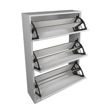 Scarpiera ingresso 74x110h cm moderna bianco Palmaria