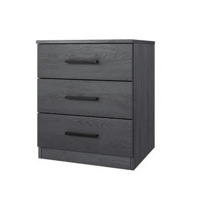 Set 2 comodini 46x56h cm 3 cassetti moderni ossido Cortina Gihome®