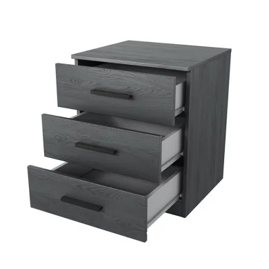Set 2 comodini 46x56h cm 3 cassetti moderni ossido Cortina Gihome®