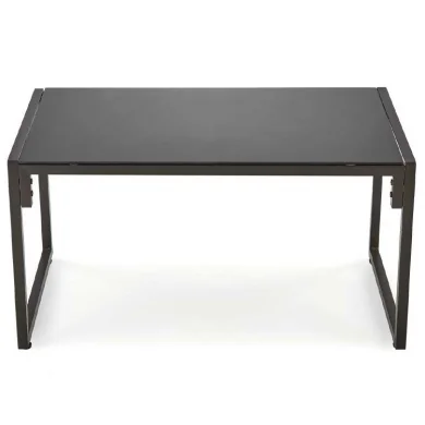 Set da giardino divano, poltrona, tavolino in vetro nero marrone Surat