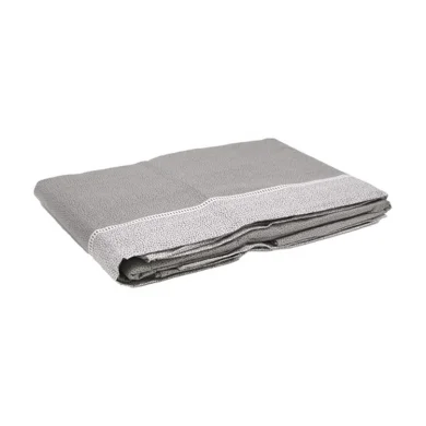 Set lenzuola letto alla francese in cotone grigio Freedom