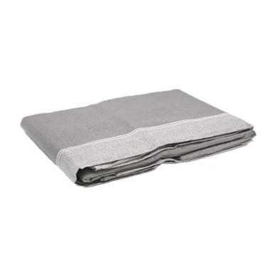 Set lenzuola letto una piazza e mezza in cotone grigio Freedom