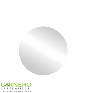 Specchio da parete retroilluminato bagno rotondo 80x80cm vetro Cosca
