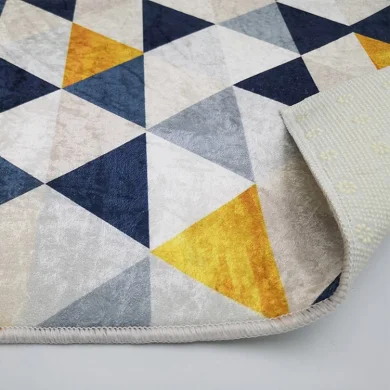 Tappeto da sala con fantasia 120x180cm bianco blu Velino