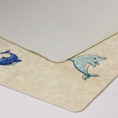 Tappeto rettangolare bambino 120x160cm fantasia Mondo