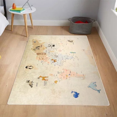 Tappeto rettangolare bambino 50x150cm fantasia Mondo