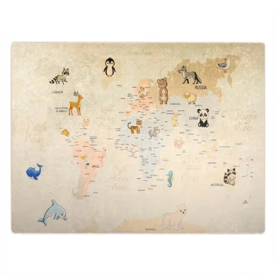 Tappeto rettangolare bambino 50x150cm fantasia Mondo
