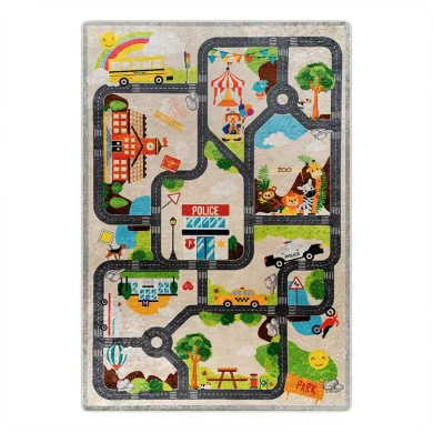 Tappeto rettangolare bambino 80x150cm fantasia Brum