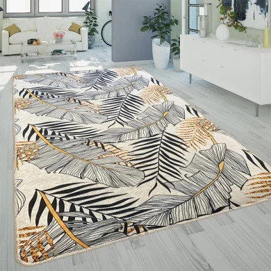 Tappeto salotto rettangolare 160x230cm giallo grigio Umbria