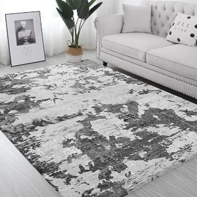Tappeto salotto rettangolare 160x230cm macchia nero bianco Fante