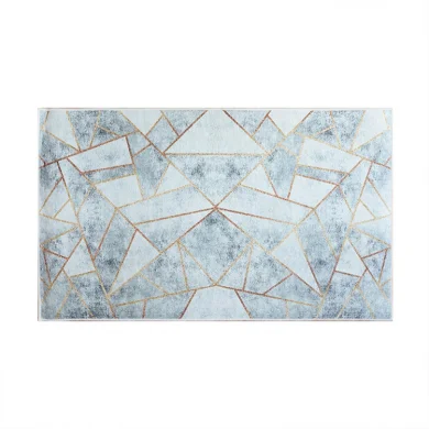 Tappeto salotto rettangolare 200x290cm bianco grigio Triangolo