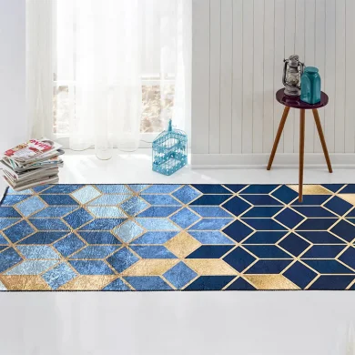 Tappeto 200x290cm rettangolare salotto blu Albiolo