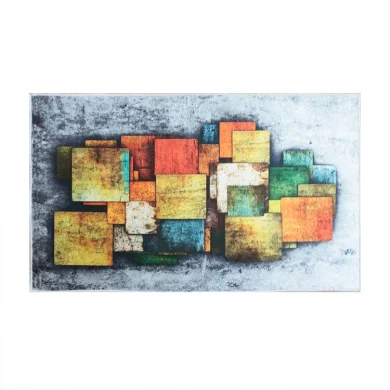 Tappeto salotto rettangolare 80x150cm colorato Cubico