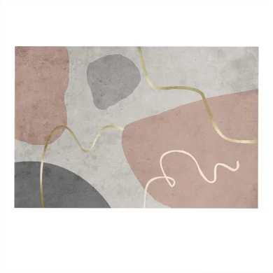 Tappeto salotto rettangolare 80x150cm rosa grigio Caramella