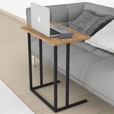 Tavolino da salotto per pc 60x66cm rovere nero Siberia