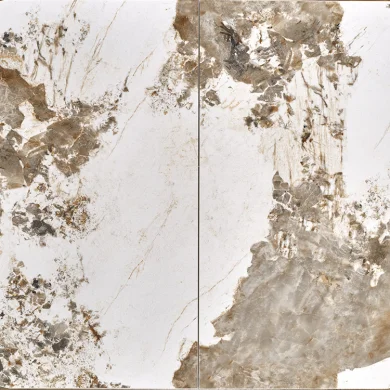 Tavolo allungabile da pranzo 160/200cm marmo bianco beige Iolanda