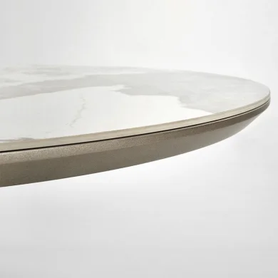 Tavolo allungabile da pranzo 160/200cm marmo bianco beige Iolanda