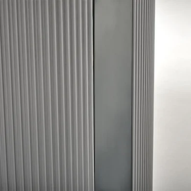 Tavolo allungabile da pranzo 160/220cm bianco grigio chiaro Ignazio